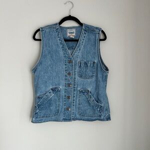 St. John's Bay Classic Blue Denim Vest